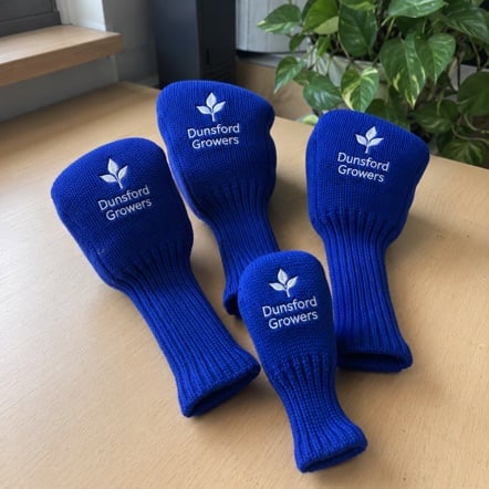 Branded golf head covers with logo