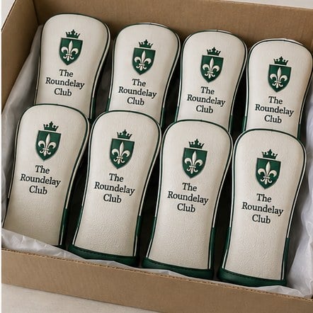 Customized golf head covers for tournaments and charity days